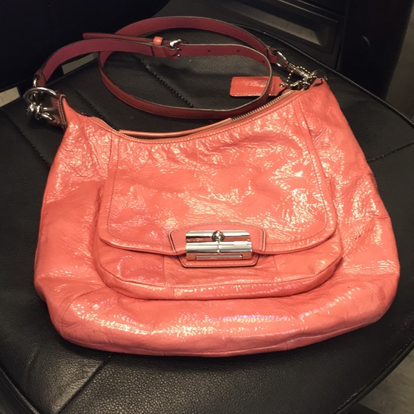 Pink Coach hobo bag - Picture 1 of 7